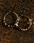Lettie Plated Detail Hoop Earrings