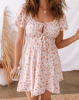 Amari Ruffled Floral Mini Dress