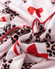 Leopard Star Bow Tie Top and Short Pajama Set