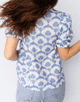 Mariam Sleeve Contrast Trim Blouse