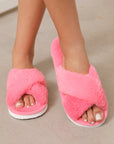 Etta Open toe Fuzzy Slippers