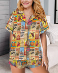 Baha Ranch Vintage Rodeo Poster Satin Pajama Set