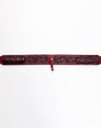 Western Horse Saddle Girth Hilason Leather Cinch Floral Carved