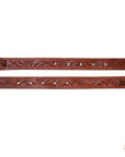 Hilason Western Leather Horse Saddle Back Billets With Floral Tooled