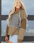 Myrabella Exposed Seam Half Pullover