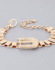 Statement Buckle Belt Bracelet