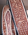 Hilason Oakleaf Ranger Made In Usa Gun Holster Leather Work Belt Brown