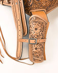 Hilason Double Caliber 44/45 Leather Western Cowboy Gun Rig Holster