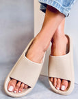 Aubree Band Thick Sole Slippers