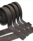 24" X 2" Hilason Genuine Leather Flat Strap Strips for DIY Arts & Craft Projects Jewelry Tooling Home Décor Brown
