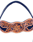 Hilason Western Horse Headstall Bridle American Leather Tan Floral Black