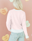 Nevaeh Pattern Drop Shoulder Sweater