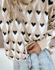 Aspyn Ribbed Trim Loose Sweater