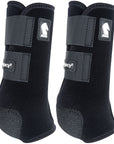 Classic Equine Lightweight Legacy2 Rear Hind Sports Boots Pair Black