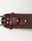 34 In Hilason Western Right Hand Gun Holster Rig 44/45 Cal Leather Cowboy