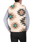 Baha Ranch Tan Aztec Puffy Vest