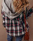 Ava Print Chest Hooded Shacket