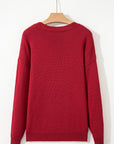Jade Christmas Drop Shoulder Sweater