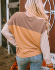Colorblock Ribbed Long Sleeve Top