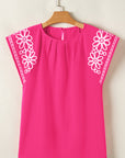 Murphy Floral Embroidered Sleeve Blouse