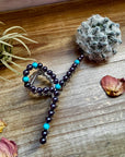 Turquoise and faux pearls Hair Clips - option 2