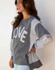 Payton Uneven Hem Chic Sweatshirt
