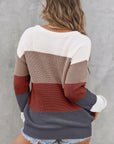 Lainey Knitted O-neck Pullover Sweater