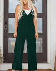 Elle Corduroy Patched Sleeveless Jumpsuit
