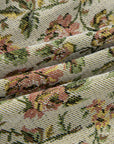 Floral Patchwork Ribbed Corduroy Shirt Jacket