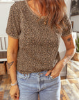 Leopard Short Sleeve Crewneck T-Shirt