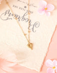 Inaya alloy Puffed Heart Necklace