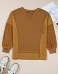 Isabella High Low Patchwork Sweatshirt