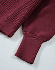 Julietta Mixed Textured Knitted Sweater