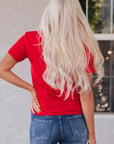 Brynleigh Shaped Print T Shirt