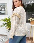 Elizabeth Ruffled arm Sweatshirt