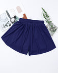 Ruffle Drawstring Elastic Waist Bikini Swim Shorts