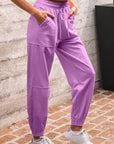 Antonella Solid Color Jogger Pants