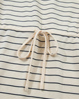 Stripe Drawstring Tunic Tank Mini Dress w/ Pockets