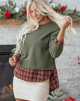 Rosa Patchwork Drop Shoulder Sweatshirt
