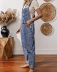 Piper Denim Straight Leg Jumpsuit with Pockets