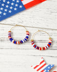 Eden Beaded Large Hoop Earrings