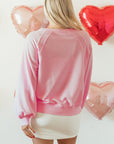Emery Embroidered Raglan Sleeve Sweatshirt