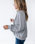 Mercy Hem Pullover top Long Sleeve Top