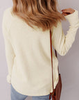 Soleil Knit Half Henley Top