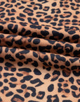 Leopard Bow Embroidered Pullover and Pants Set