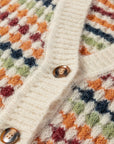 Seraxie Pattern Knit Front Sweater