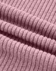 Solid Ribbed Knit Drop Shoulder Henley Top
