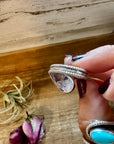 Turquoise or Spiny Oyster Ring – Sterling Silver – Native Made Stamp Z – Multiple Sizes – USA