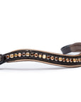 The Sun King Brown Patent Leather Snaffle Bridle