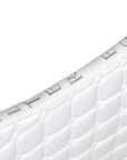 Satin Classic Dressage Saddle Pad - White